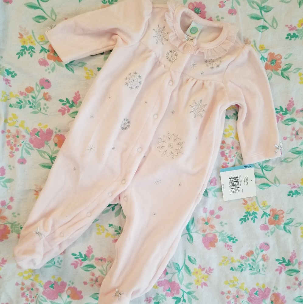 Pink winter onsie